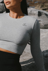 ASKA ACTIVE - LONG SLEEVE CROP TEE